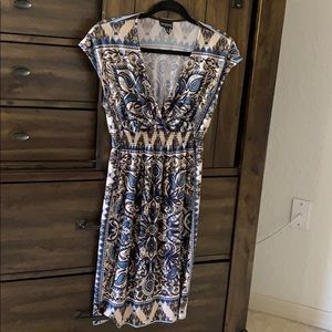 En Focus scarf print dress 6 S